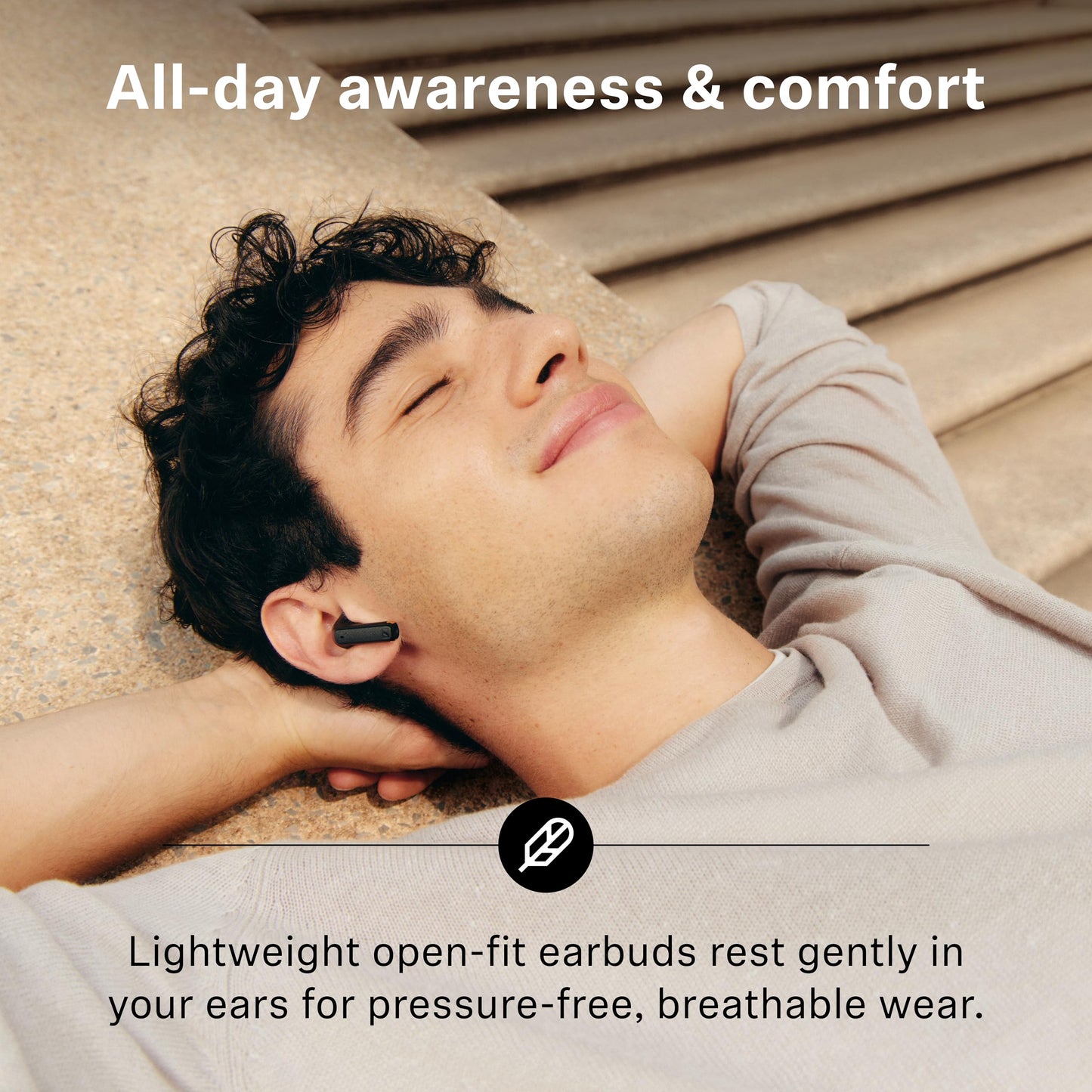 Sennheiser ACCENTUM Open Wireless Earbuds - Open Ear Buds Design, Dynamic Sound & Bluetooth 5.3, IPX4 Splash Protection, 28 Hours Battery Life, USB-C Charging Case, Music, Phone Calls, Travel, Pink