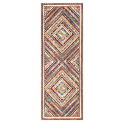Keen Home Design 30"x84" Rug - Machine Washable Runner Rug with Non-Slip Backing, Ideal for Hallway, Entryway, Kitchen, Laundry Room - Vintage, Easy Clean, Durable, Low Pile Rug - (2'6" x 7')