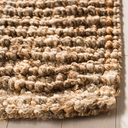 SAFAVIEH Area Rug 8x10 - Natural Fiber Collection - Large - Natural Brown, Handmade Jute, Farmhouse Style, Chunky Textured Thick Pile (NF447A)