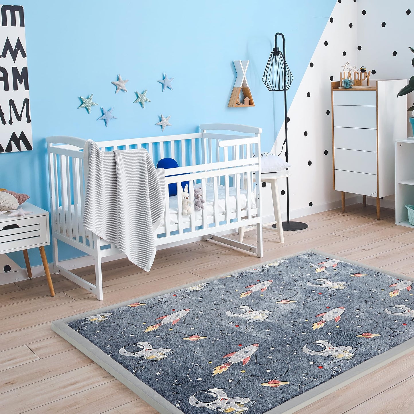 MAXYOYO Play Mat, 1.2" Thick Memory Foam Soft Padded Carpet with Non-Slip Backing, Japanese Tatami Rug Living Room for Kids Toddler Children Nusery