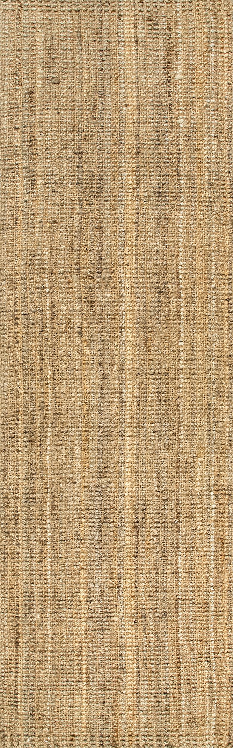 Nuloom Ashli Hand Woven, Natural, 2'6" x 12', Farmhouse, Jute, Soft and Textured, High Traffic, Stain Resistant, Easy Clean, Durable Runner for Bedroom, Living Room, Dining, Den, Foyer, Entryway