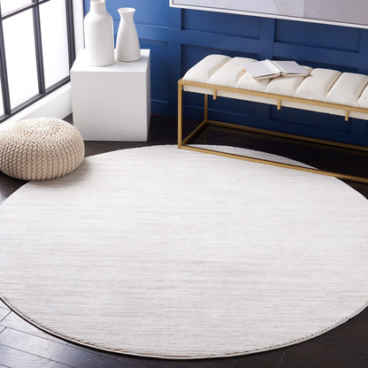 SAFAVIEH Vision Collection Round Rug - 10' Round, Ivory, Modern Ombre Design, Non-Shedding & Easy to Clean, Ideal for Living Room, Bedroom, Dining Space (VSN606J)