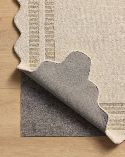 Loloi Chris Loves Julia Scottie Collection SCO-01 Ivory/Grey 2'-3" x 3'-9", .87" Pile Height, Runner Rug