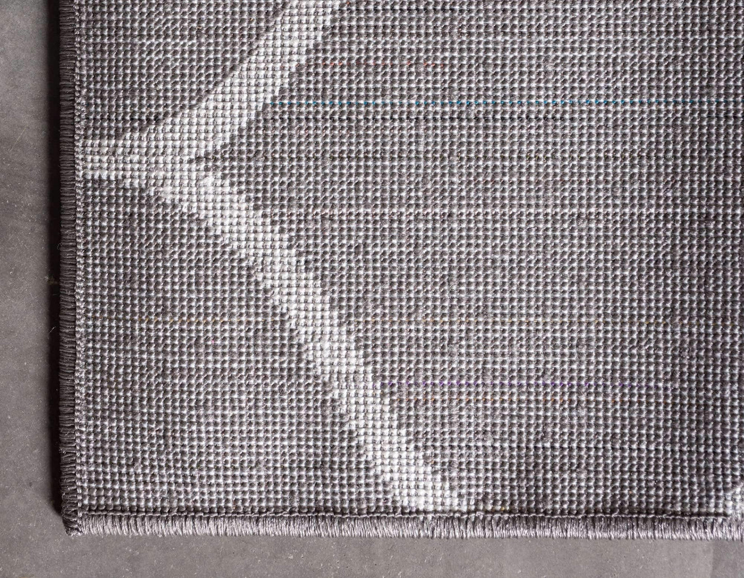 Unique Loom Trellis Frieze Collection Area Rug - Rounded (8' x 10', Dark Gray/ Ivory)