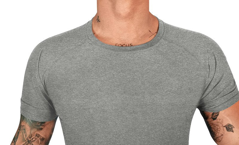 FUXERT Sauna Shirt for Men Sweat Sauna Suit for Gym Exercise Compression Shirt Workout Shapewear (GY XL)