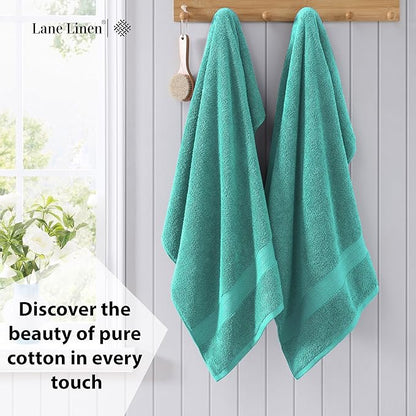 LANE LINEN 100% Cotton Premium Bath Sheets Set of 4