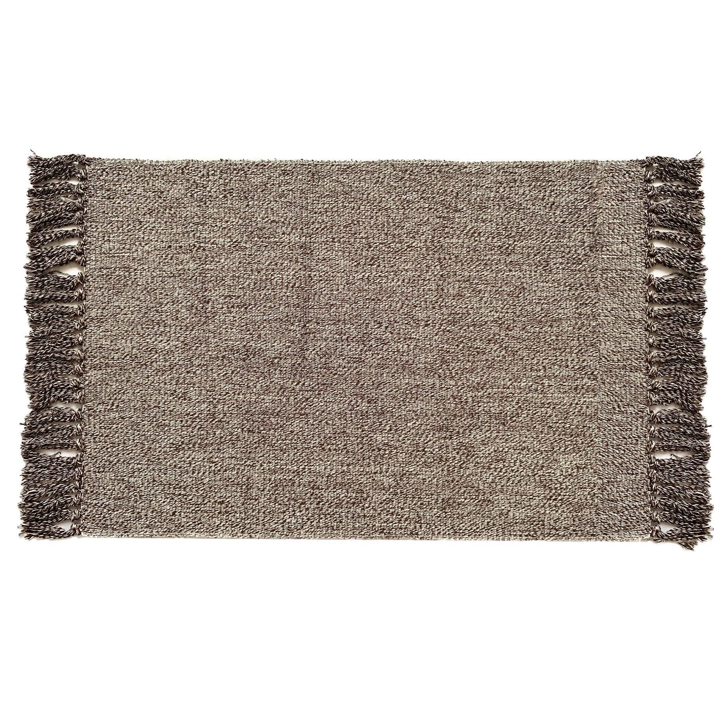 UKELER Eco-Friendly Recycled Cotton Woven Rug Durable & Washable Decorative Door Mat Washable Rag Throw Rugs with Tassels, 35.4''×23.6''