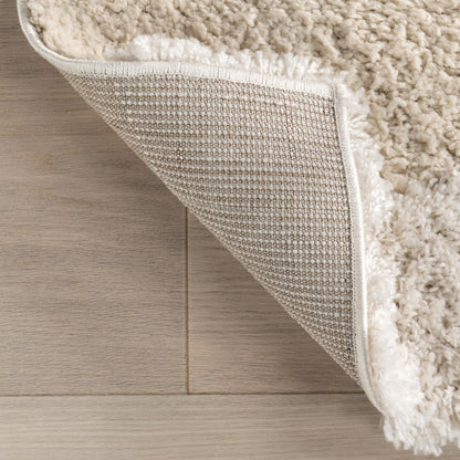 Nuloom Gloria Beige, 4' x 6', Abstract, Shag, Soft and Cozy, Plush, High Traffic, Stain Resistant, Easy Clean, Durable Area Rug for Bedroom, Living Room, Dining Space, Den, Foyer, Entryway