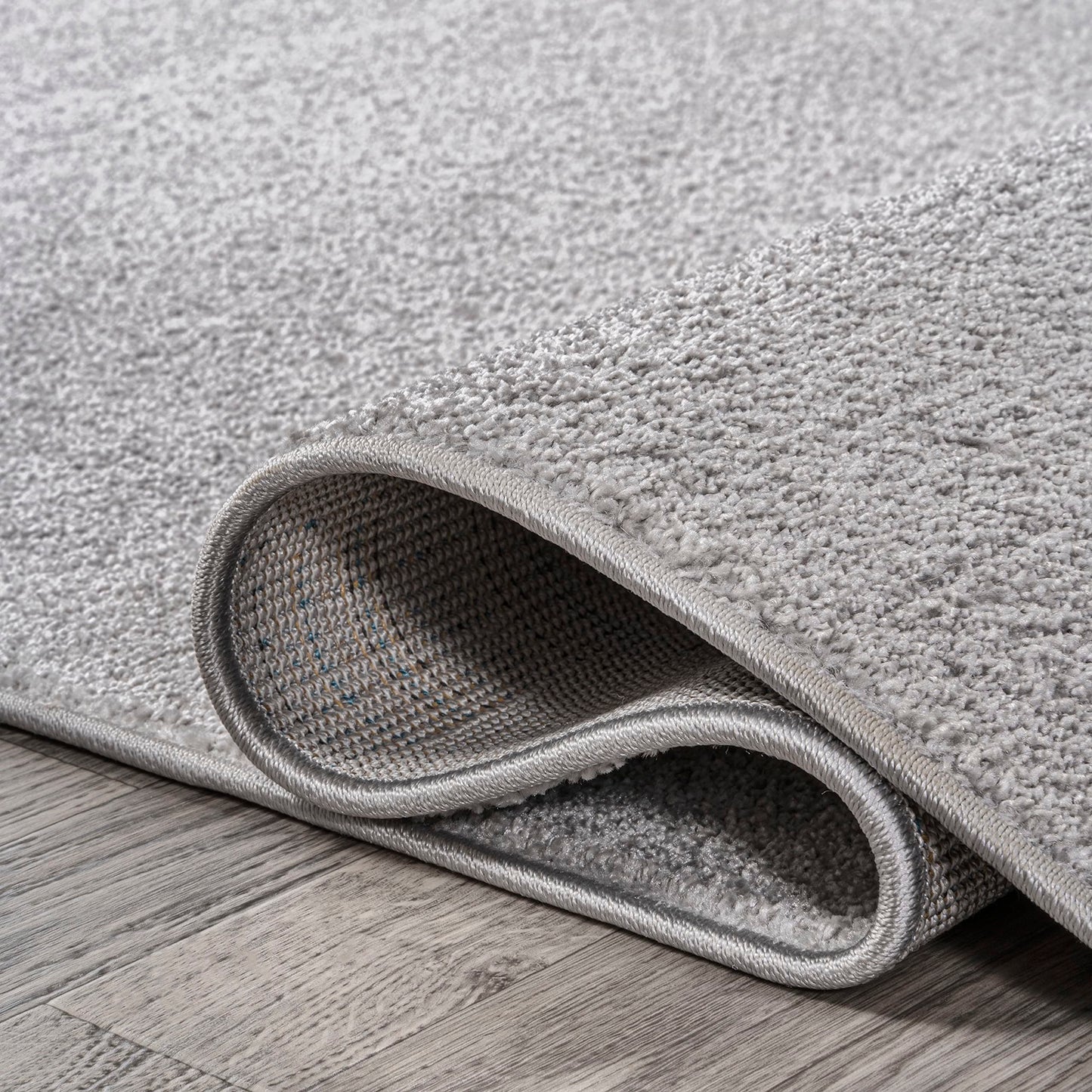 JONATHAN Y Haze Solid Low-Pile Light Gray Indoor Area Rug 3x5, Coastal,Bohemian,Minimalist,Classic, Easy-Cleaning for Living Room,Bedroom,Kitchen,Pet Friendly,Non-Shedding (SEU100K-3)