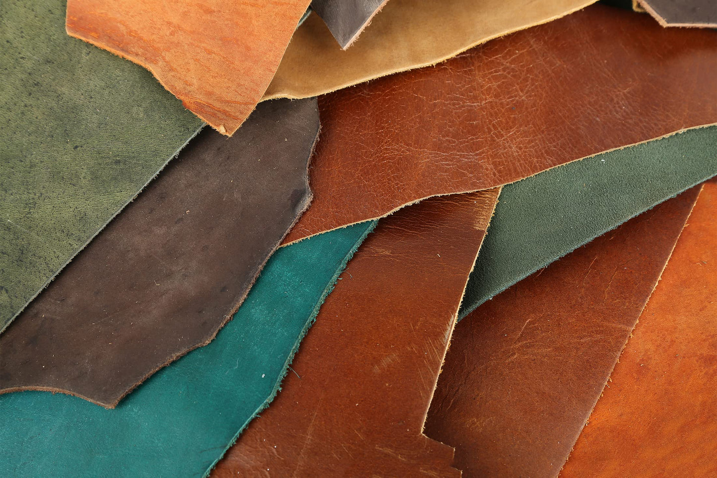 ARTESANAL Real Leather Scrap Remnants for Arts &Crafts from Furniture Making, Soft and Flexible, Sizes and Styles-6lb