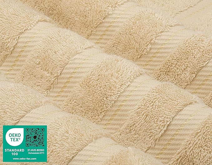 American Soft Linen Luxury 4 Piece Bath Towel Set, 600 GSM 100% Cotton Turkish