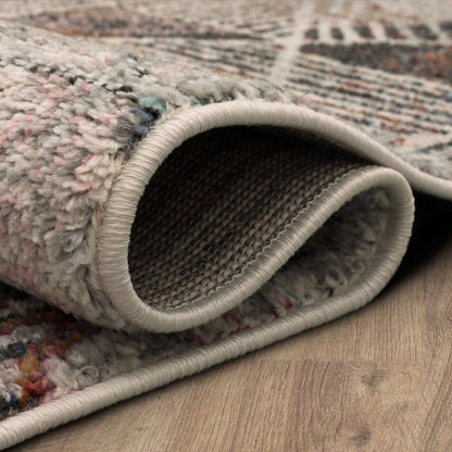 Mohawk Home Cantu Light Grey 7' 10" x 10' Modern Geometric Area Rug Perfect for Living Room, Dining Room, Office