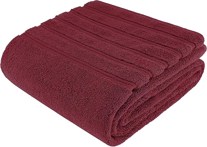 American Soft Linen 35x70 Jumbo Large Bath Towel, 600 GSM 100% Cotton Turkish