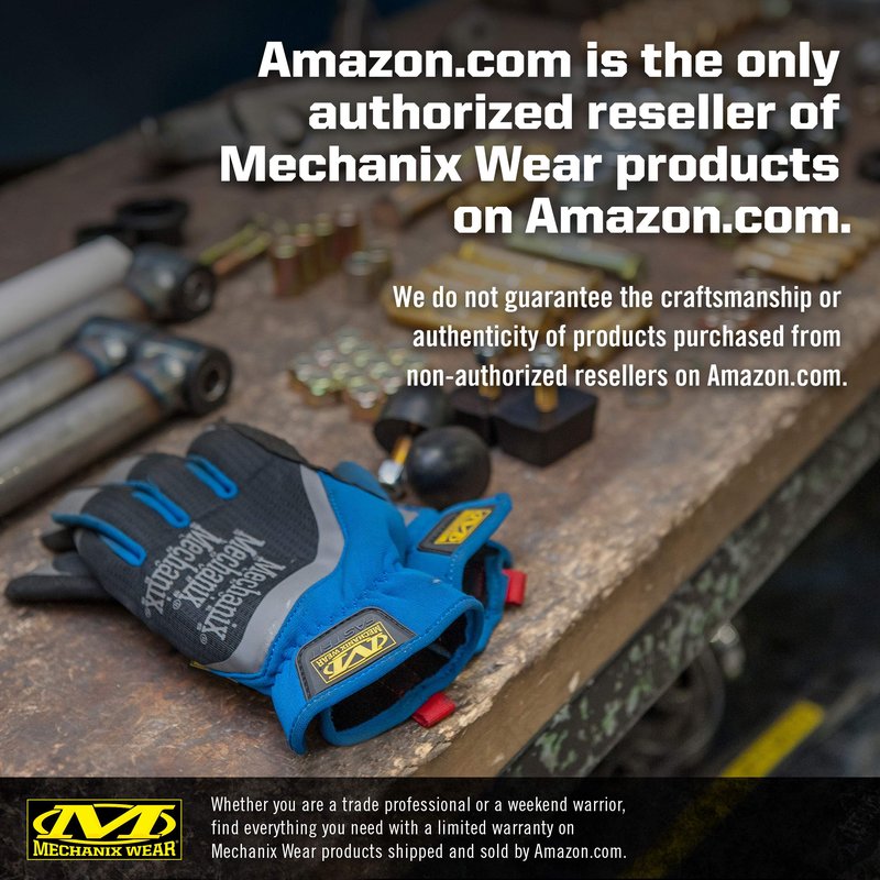 Mechanix Wear The Original Hi-Viz Gloves - High-Visibility Work Gloves - For Gardening - Breathable - For Warehouse Work - Touchscreen Compatible - Durable - Fluorescent Yellow - Large
