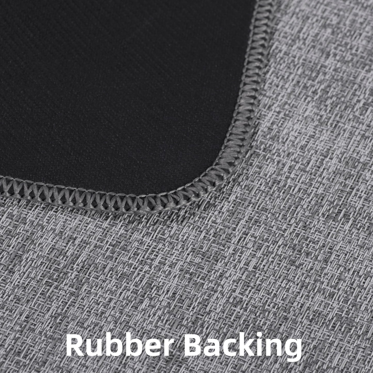 CNNJ Office Chair Mat for Hardwood Floors,Thick Rubber Mat – Heavy Duty Anti-Slip Protection for Rolling Chairs, Home Office Desk Rug (Dark Grey, 36"×48")