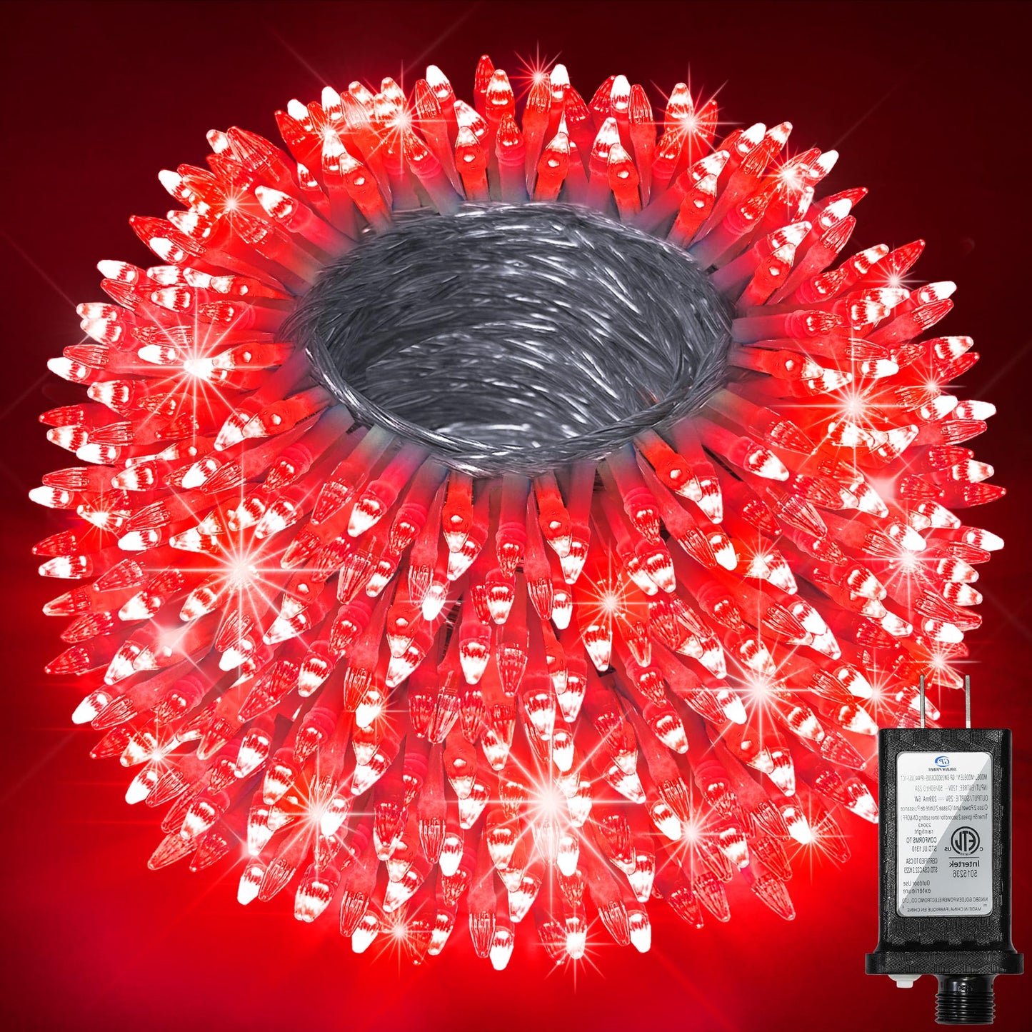750 LED 240FT Valentines Day Decorative Lights, Connectable Red Valentine Lights Indoor with Timer Memory & Dimmable & 12 Modes, Decoration Fairy String Lights for Outside Bedroom Patio Tree Party
