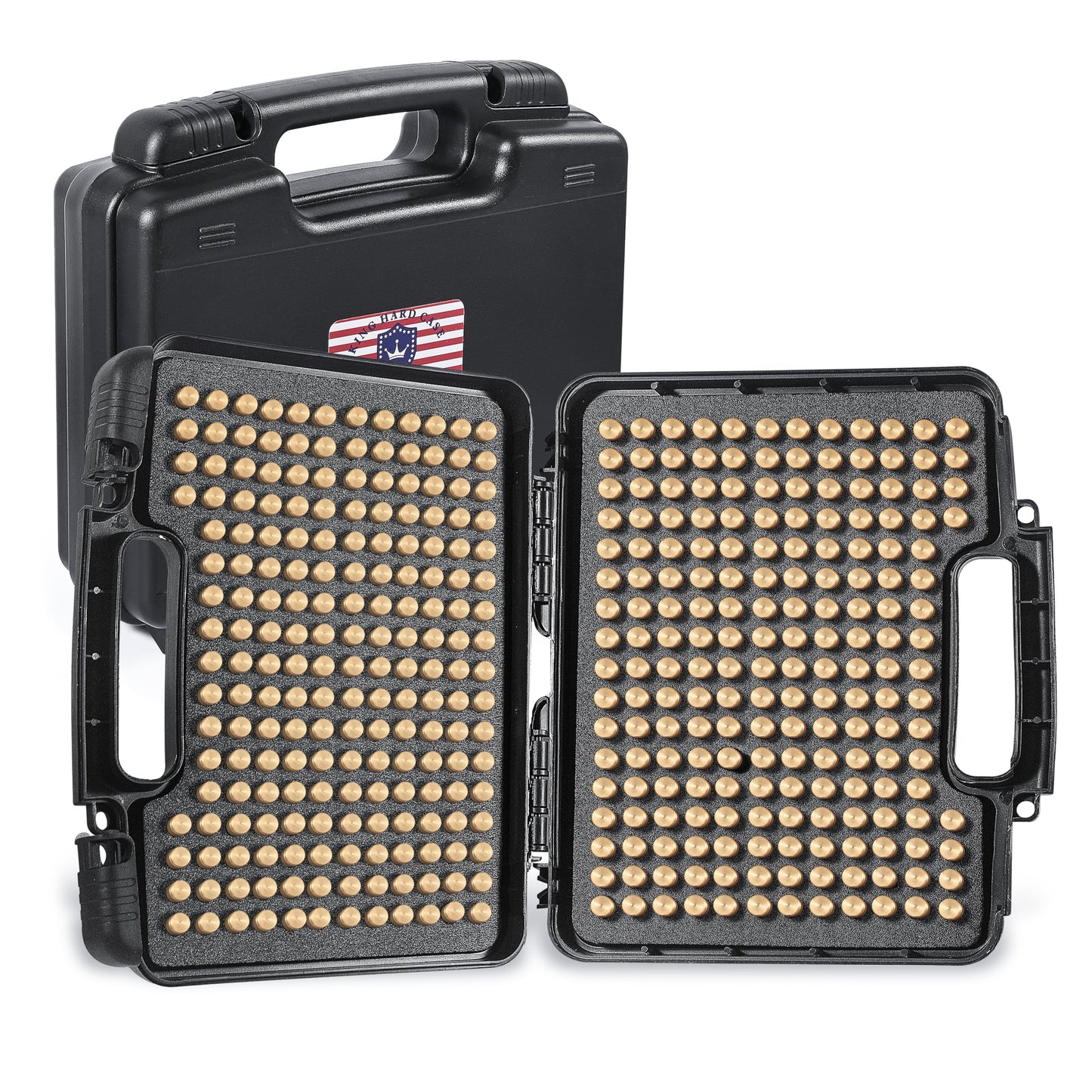 390Round 9mm Ammo Storage Case, Travel Safe/Home Storage/Safety Protection Ammo Box - for 9x19mm Parabellum/9mm Luger, 380ACP, 38 S&W, 356 TS&W,7.63mm Mannlicher,8mm Steyr,.357SIG