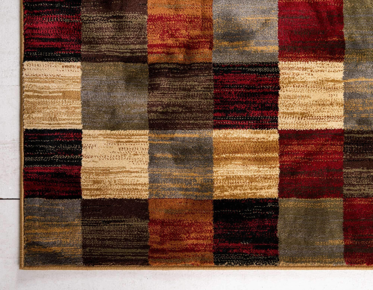 Unique Loom Barista Collection Area Rug - Gava (5' 3" x 8' Rectangle, Multi/ Brown)