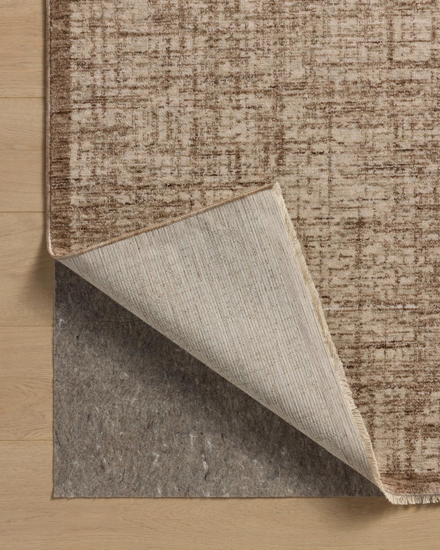 Loloi Winston Collection WIT-01 Earth/Bone 5'-3" x 7'-6", .38" Pile Height, Area Rug, Soft, Durable, Non-Shedding, Easy Clean, Rug for Living Room