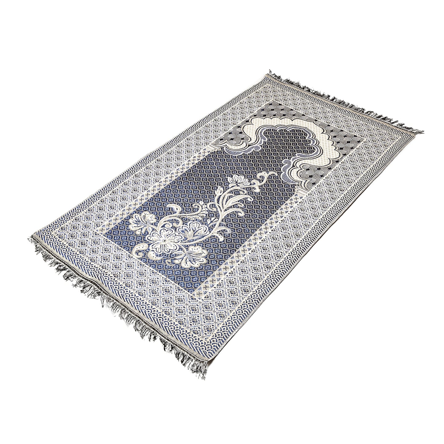 Ottoman Turkish Style Muslim Prayer Rug, Floral Pattern Prayer Mat (Five Thin Prayer Rug)