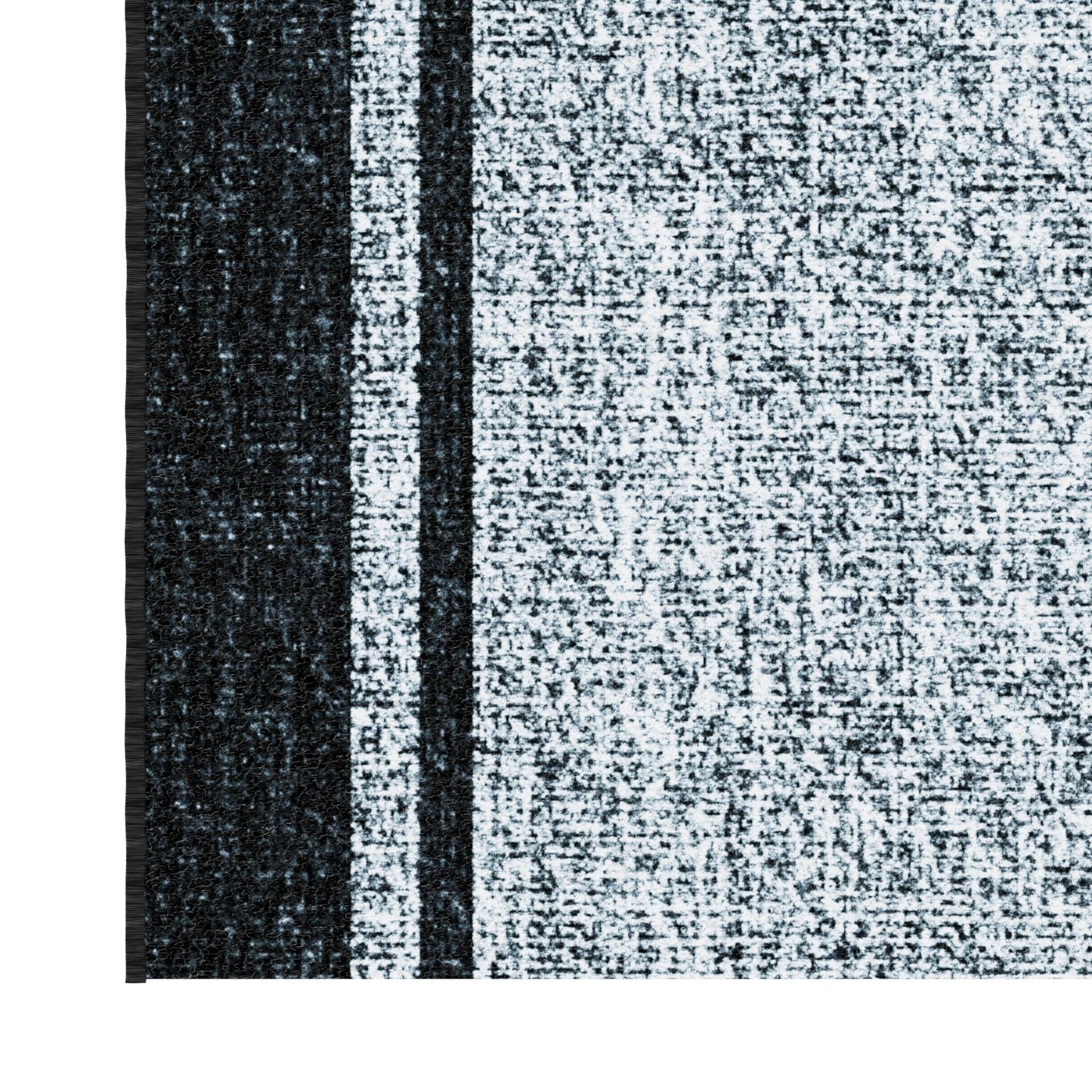 Ottomanson Aisle Runner Rug 1'10.5" x 34' – Soft Non-Slip Rug, Low Pile Carpet for Hallways, Events, Churches & Extra-Long Indoor Spaces, Border Gray