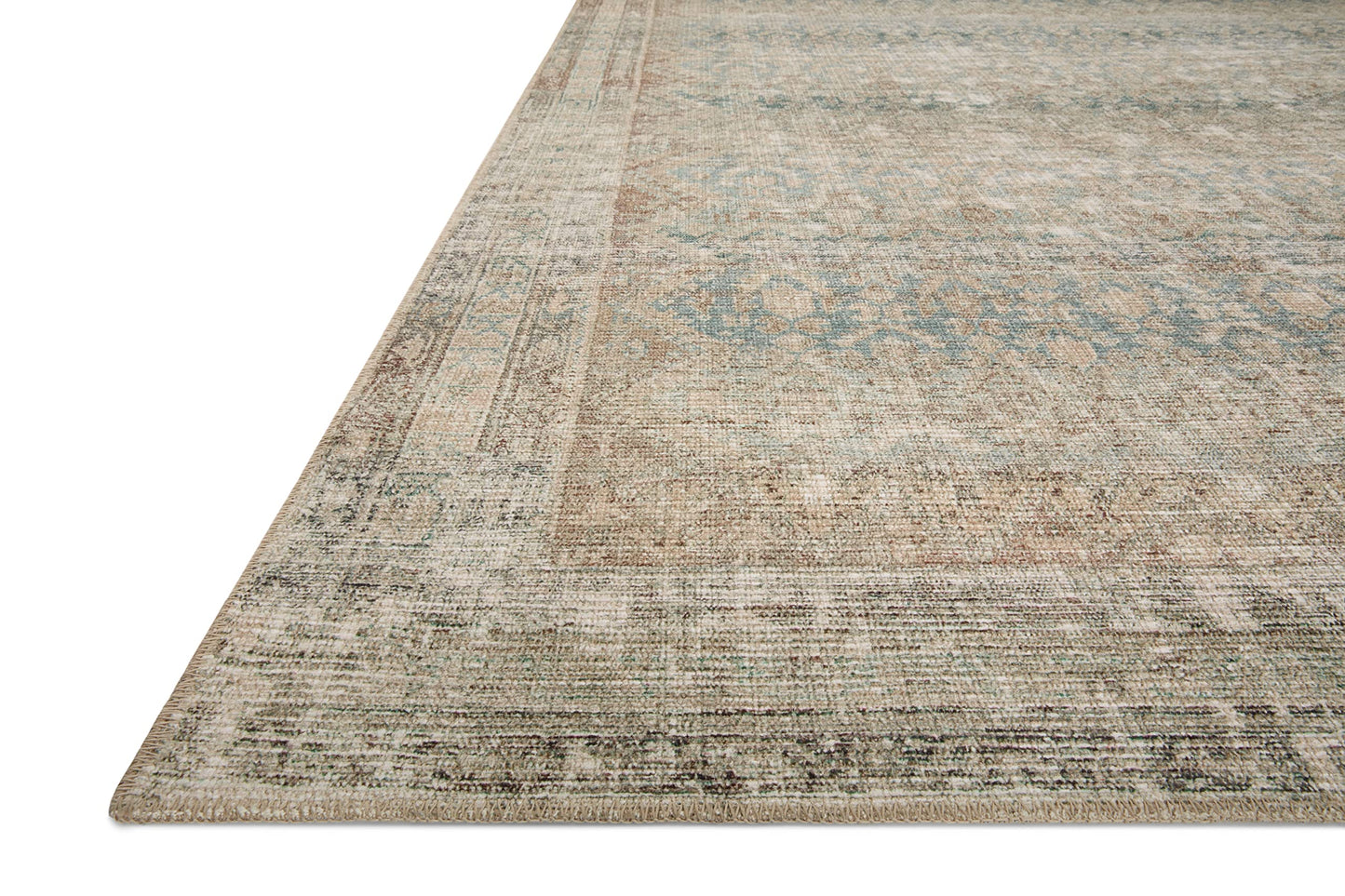 Loloi Angela Rose Aubrey Collection AUB-03 Jade/Natural 10'-0" x 14'-0", .19" Pile Height, Area Rug