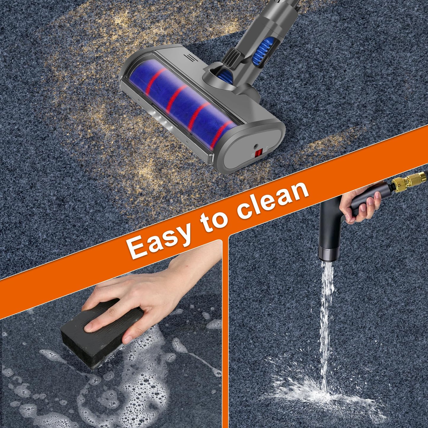 LMRSTOO 17 * 7.4 Ft Heavy Duty Oil Spill Mat, 6.5mm Thickened Extra Large Garage Floor Mat for Under Car, 1/4" Waterproof Rubber Backing Absorbs Oil Quickly, Washable, Reusable, Durable, Non-Slip