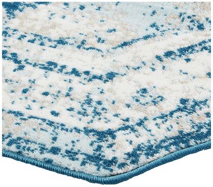 Unique Loom Sofia Collection Area Rug - Salle Garnier (4' Octagon, Blue/ Ivory)