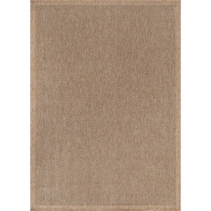 CAMILSON Easy Jute Rug 10x14, Indoor Outdoor Natural Color Fiber Area Rugs for Living Room Patio and Kitchen Rug Herringbone Woven Design Easy-Cleaning Washable Outside Carpet Alfombras 10 x 14