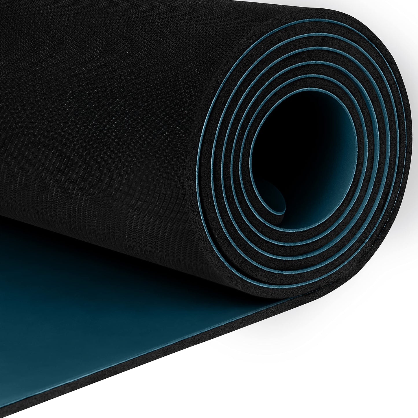 Retrospec Laguna 5mm Yoga Mat - Fitness Mat for Women, Men & Children, Slip-Resistant and Moisture Absorbing Exercise Mat for Home, Pilates, Yoga and Floor Workouts,Ocean Blue
