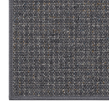 LUMI Thin Indoor Door Mat 32''x48'', Traps Dirt and Moisture, Non-Slip Rubber Backing Mats, Modern Inside Doormat for Home Entrance, Entryway, Patio & Porch, Medium Gray