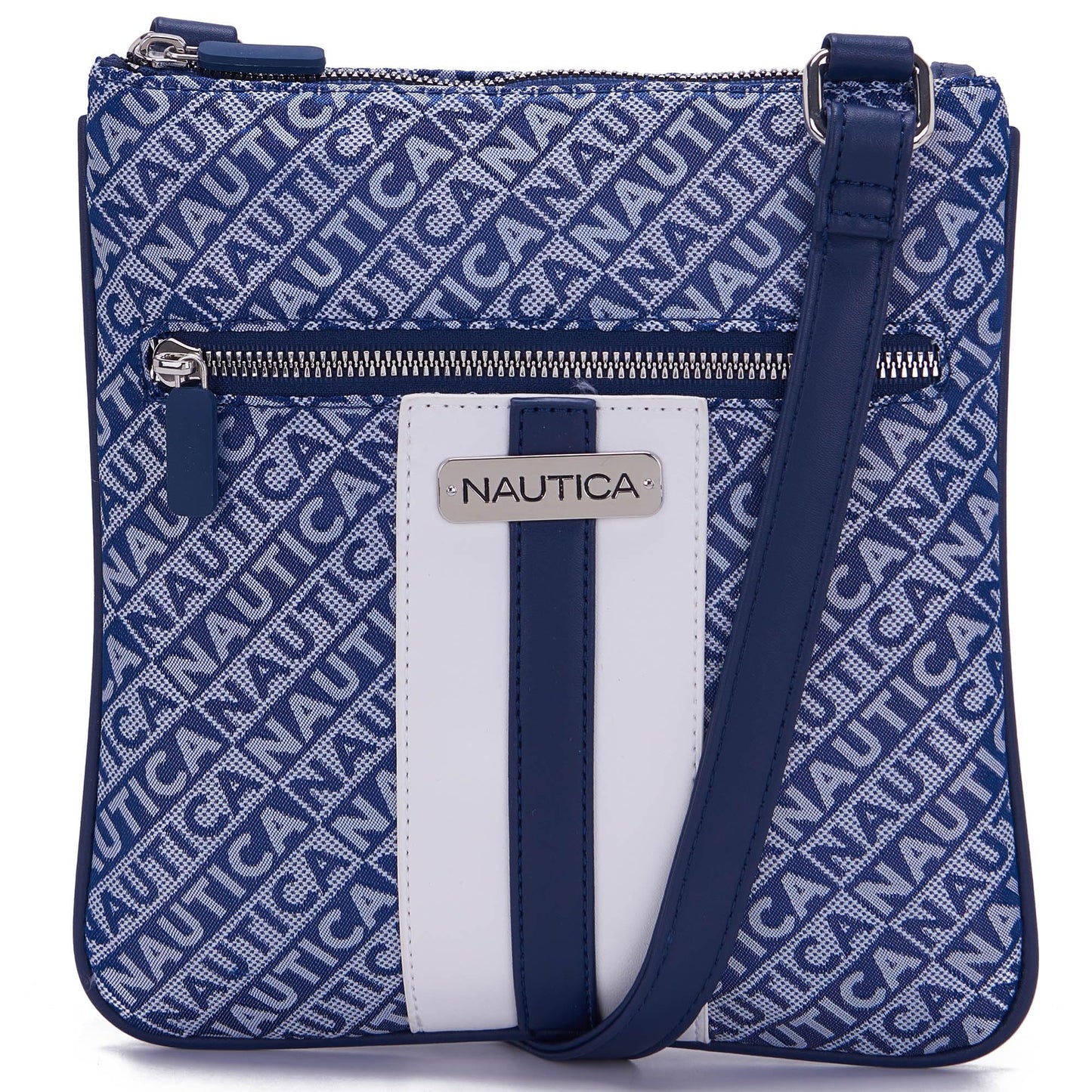 Nautica Lakeside Signature Jaquard North South Crossbody Bag