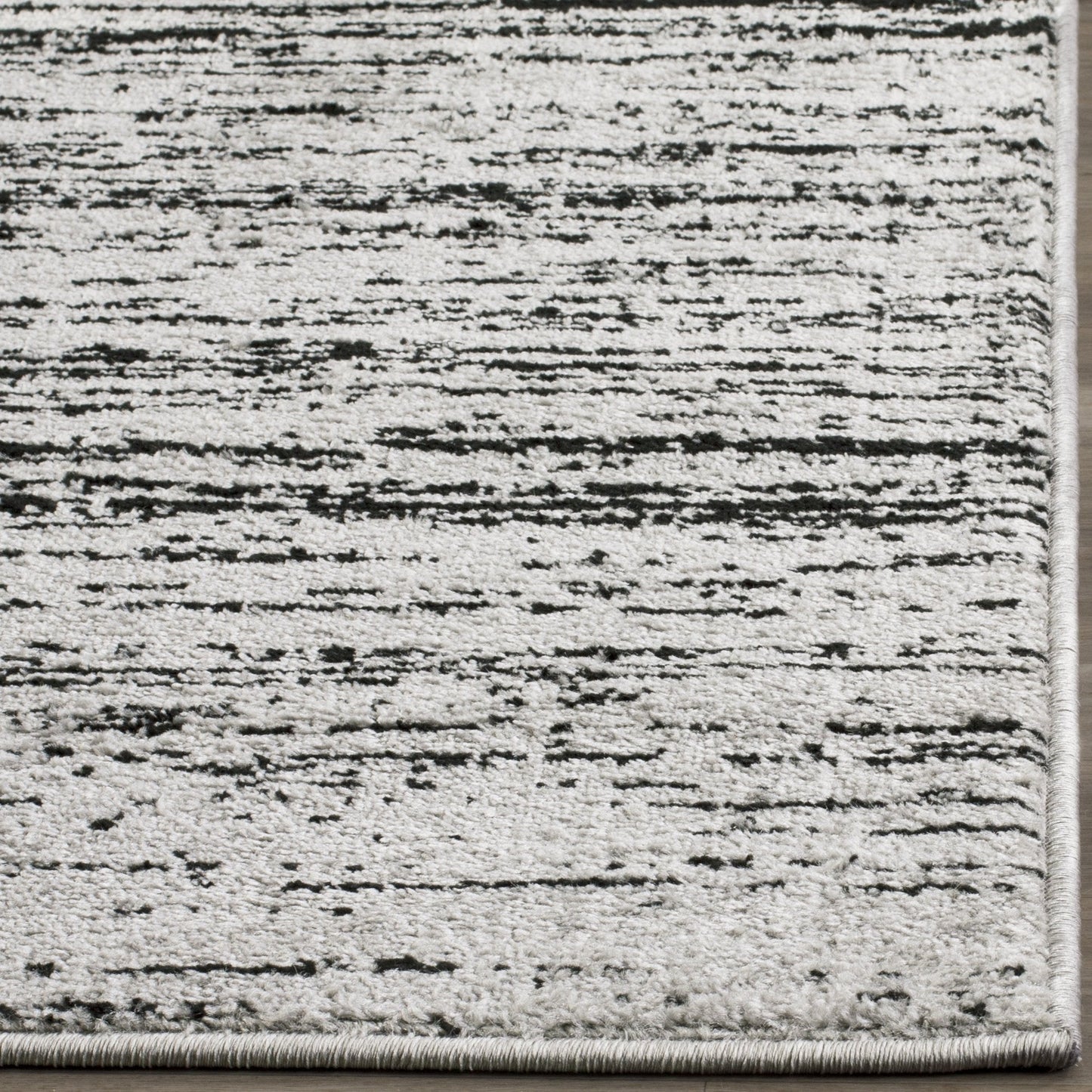 SAFAVIEH Area Rug 9x12 - Adirondack Collection - Large - Silver & Black, Modern Ombre Design, Non Shedding & Easy to Clean, Ideal for Living Room, Bedroom, Office, Dining Space (ADR113A)