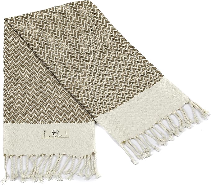 Madamelique Exclusive Hand Towels Set of 2-18 x 40 Inches