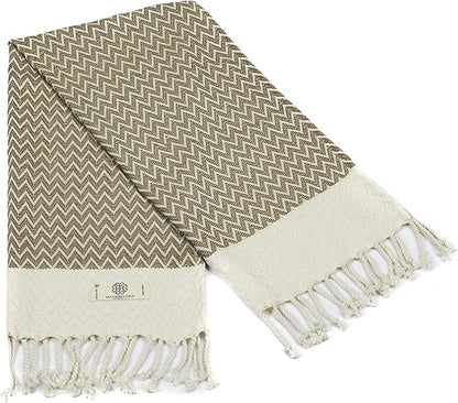 Madamelique Exclusive Hand Towels Set of 2-18 x 40 Inches