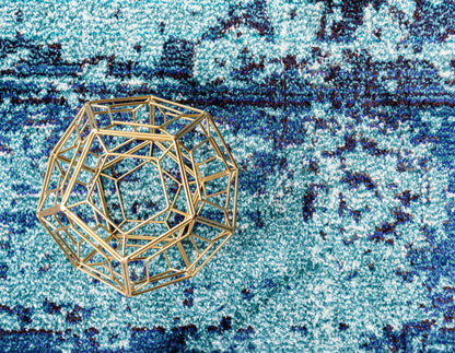 Unique Loom Medici Collection Vintage Botanical Traditional Blue Area Rug (8' 0 x 11' 0)