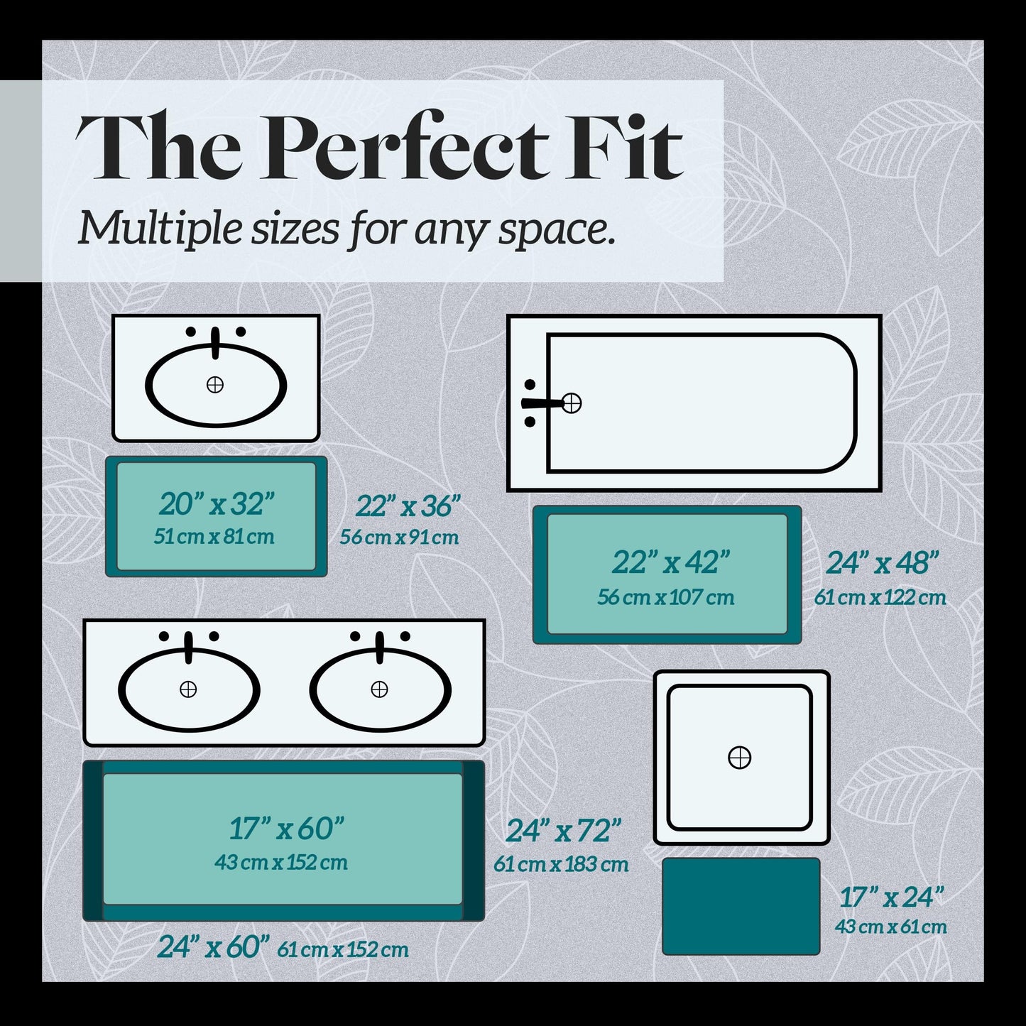 Genteele Memory Foam Bath Mat Non Slip Absorbent Super Cozy Velvet Bathroom Rug Carpet (17 inches X 24 inches, Grey)