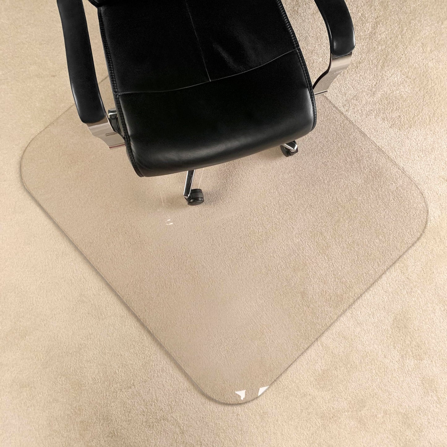 [Upgraded Version] Crystal Clear 1/5" Thick 54" x 32" Heavy Duty Hard Chair Mat, Can be Used on Carpet or Hard Floor