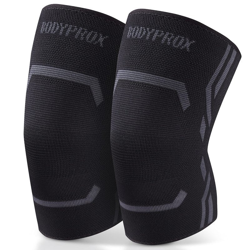 Bodyprox Knee Compression Sleeve for Men and Women (2 Pack), Knee Support Brace for Running and Work out (X-Large)…
