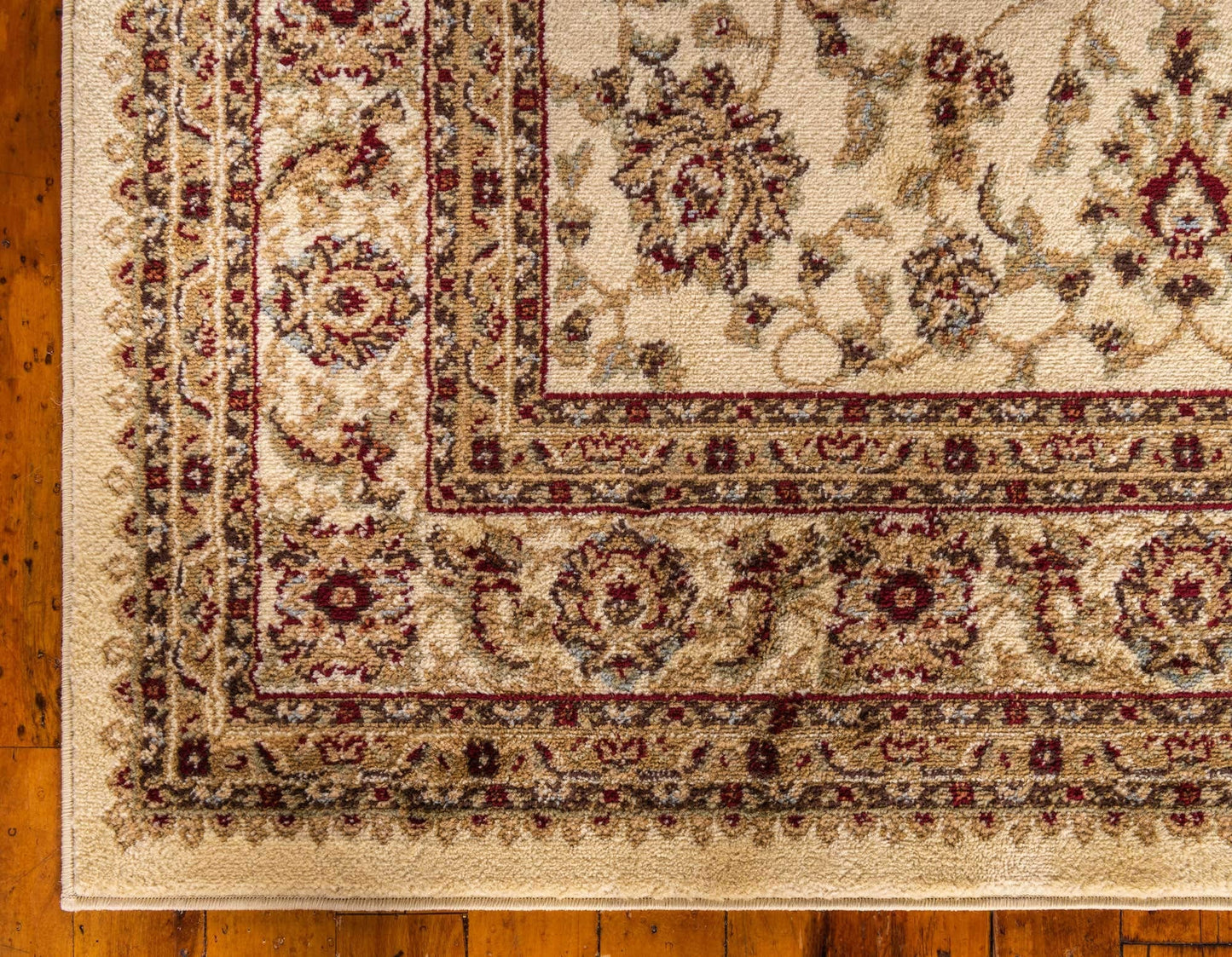 Unique Loom Voyage Collection Traditional Oriental Classic Intricate Design Area Rug (10' 0 x 13' 0 Rectangular, Ivory/Gold)