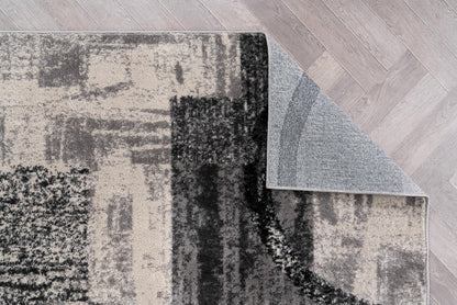 Rugshop Contemporary Circle Design Area Rug, Non-Shedding Carpet for Living Room, Dining Room, or Large Bedroom, Cream, 8'8" x 12'