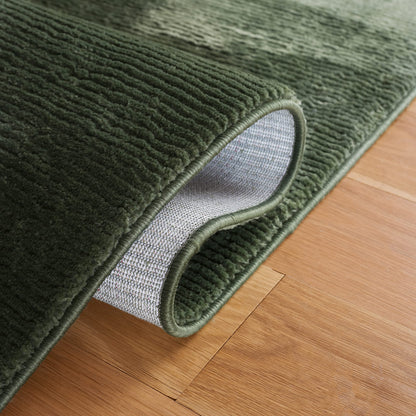SAFAVIEH Revive Collection Area Rug - 9' x 12', Green, Solid Design, Non-Shedding & Easy Care, Ideal for High Traffic Areas in Living Room, Bedroom (REV102Y)