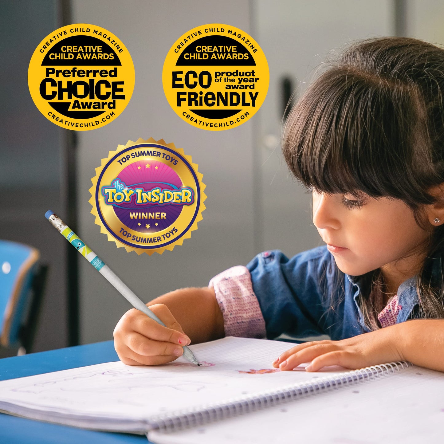 Graphite Smencils (2 Pack) - HB #2 Scented Pencils, 5 Count, Gifts for Kids, School Supplies, Classroom Rewards