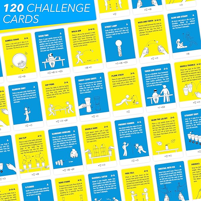 Super Skills - Action Game for Competitive People - Beat Your Friends at 120 Challenges - Fun Easter Group Activity for Family Night or Party with Kids Teen