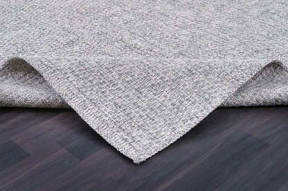 Luul Home Easy Jute Rugs 5x7 Gray Color Living Room Indoor Outdoor Area Rug for Farmhouse Patio and Kitchen Rug High Traffic Washable Easy to Clean Solid Boho Woven Design Outside Carpet (5 x 7)