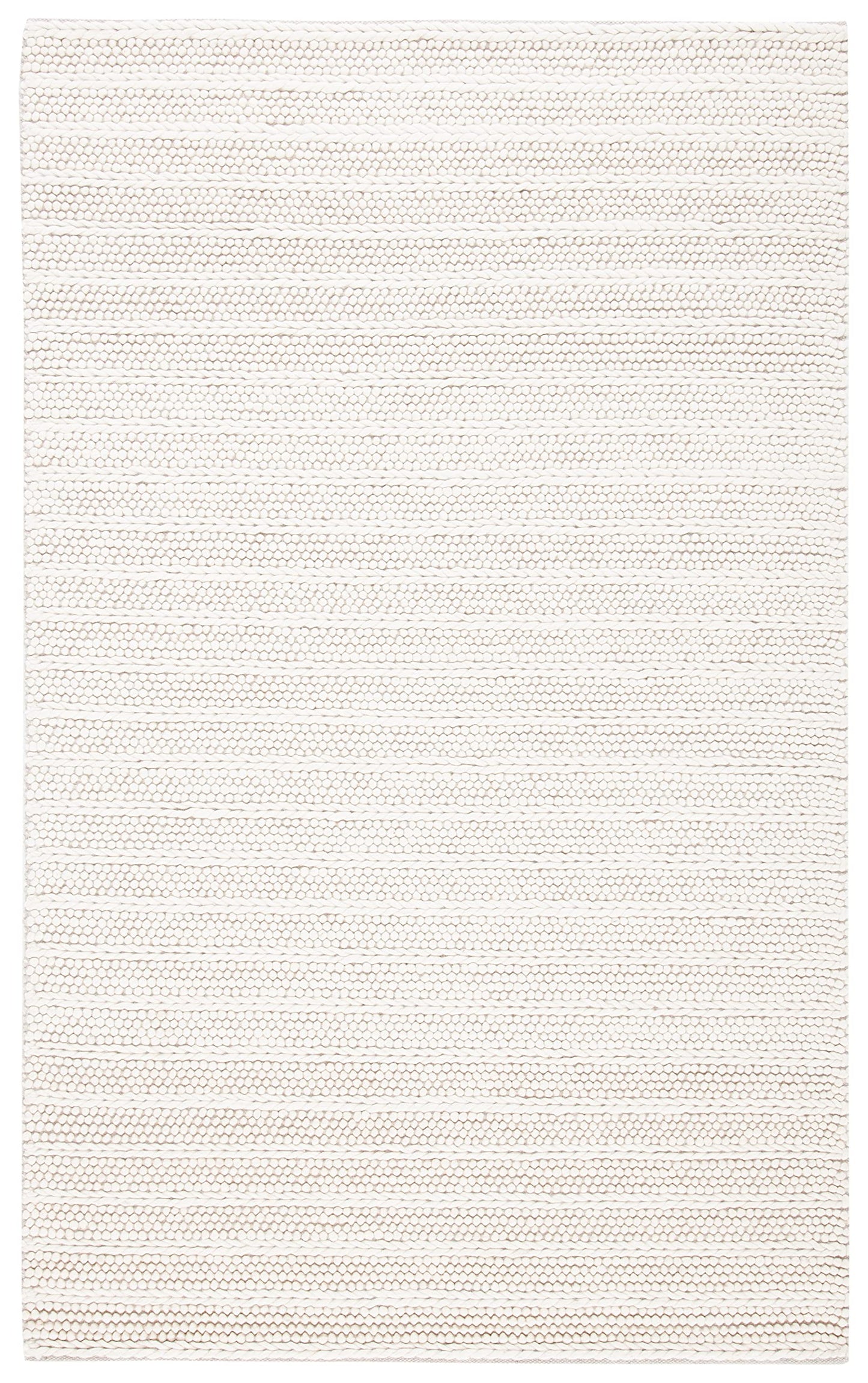 SAFAVIEH Natura Collection Accent Rug - 4' x 6', Ivory, Handmade Flat Weave Wool, Ideal for High Traffic Areas in Entryway, Living Room, Bedroom (NAT280A)