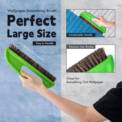 FOSHIO Wallpaper Smoothing Tools Kit, Wallpaper Tools with Squeegee Smoother, Seam Roller, Paste Brush, Wallpaper Smoothing Brush for Peel & Stick Wallpaper, Contact Paper, Window Film Application Kit