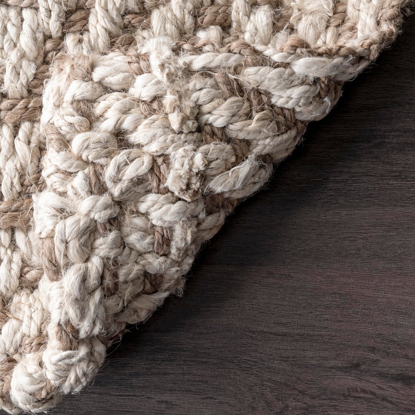 Nuloom Vania Off-White/Blue, 2'6" x 6', Hand Woven, Striped, Jute, Soft and Textured, High Traffic, Stain Resistant, Easy Clean, Durable Runner for Bedroom, Living Room, Dining, Den, Foyer, Entryway