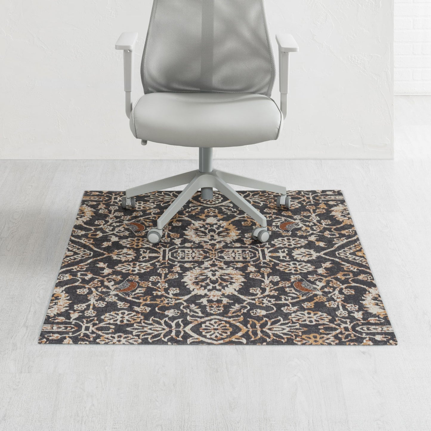 Anji Mountain Rug'd Office Chair Mat for Carpet & Hardwood Floor - Jacquard Woven, Anti-Slip Backing, Low Pile, Floor Protector Desk Chair Mat, Office Rugs for Rolling Chairs (Robin - 40" x 54")
