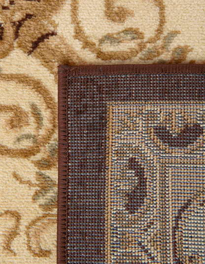 Unique Loom Versailles Collection Traditional Classic Floral Motif Area Rug (5' 0 x 8' 0 Rectangular, Brown/ Ivory)